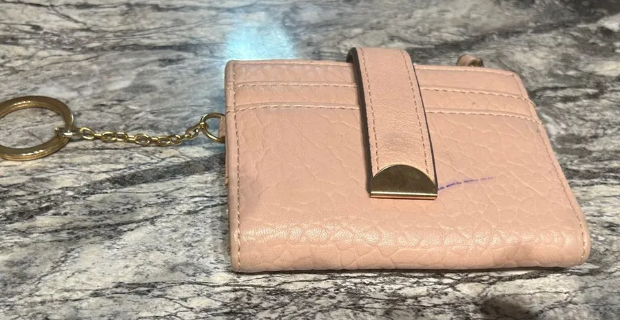 Jessica Simpson Pink and Gold Key Card Holder