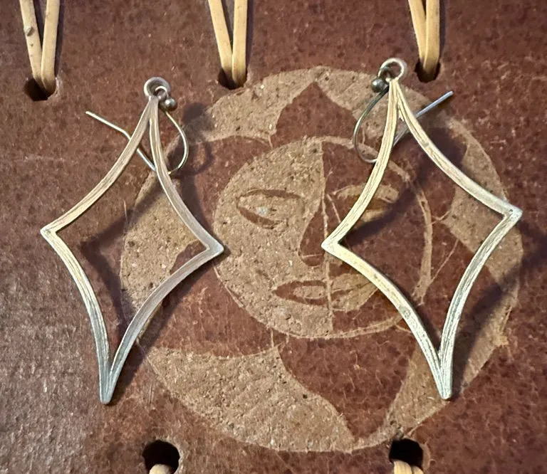 Sterling Silver Open Diamond