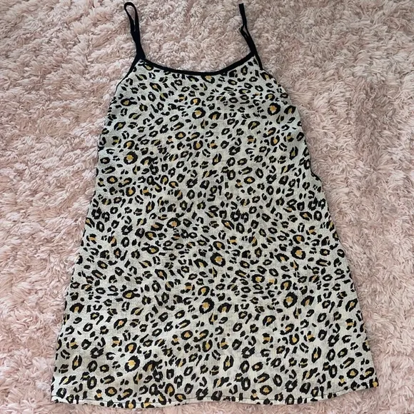 Leopard Print Swimsuit Coverup