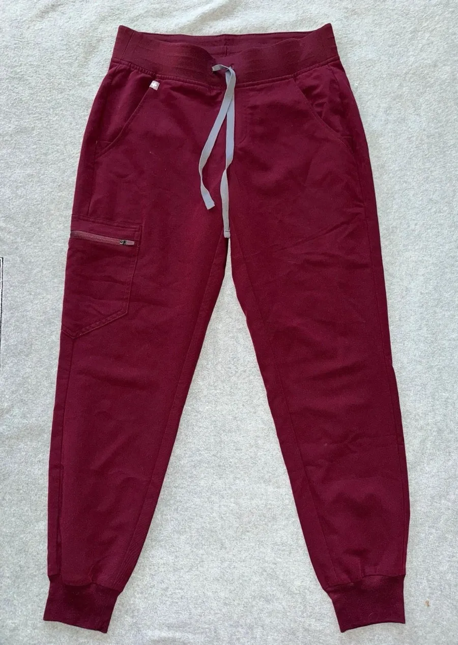 Figs Zamora Jogger Scrub Pants Graphite Red Size XSmall