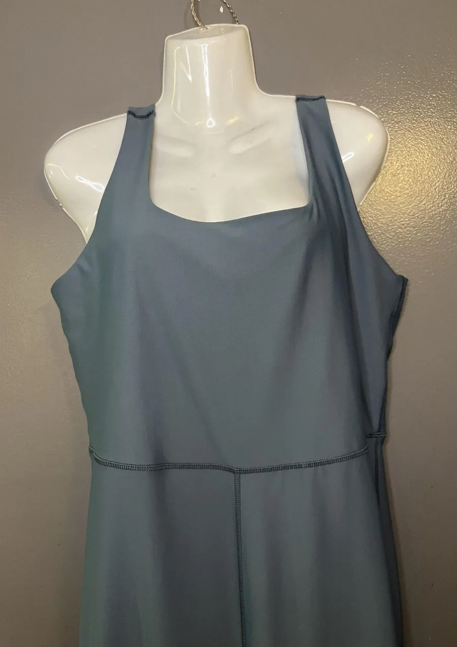 Old Navy Active Powersoft Jumpsuit Womens XL Blue Scoop Neck Go-Dry Athletic