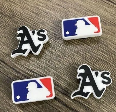 Oakland Athletics Baseball Team Charm For Crocs Shoe Charms - 4 Pieces