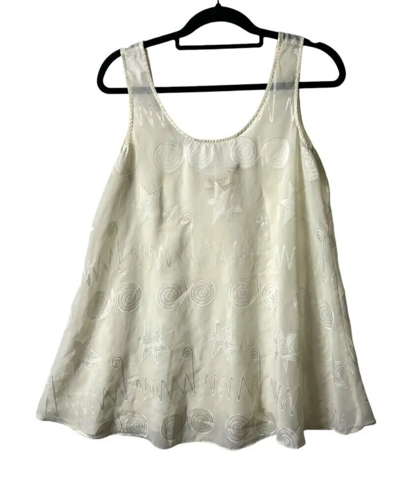 Vintage Victoria's Secret gold label chemise sheer top women’s size small
