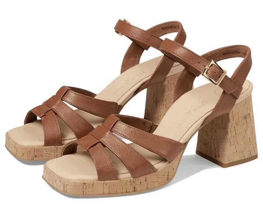 Paul Green Classic Tan Neutral Tina fisherman sandals Women Size UK 3.5 US 6