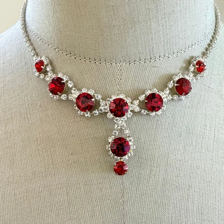 Christina Collection Red Rhinestone Y
