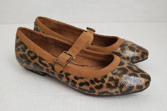 Rialto Flats Pavio Brown Black Leopard Print Flats 6