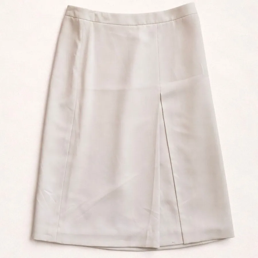 Tahari Light Pink Straight Skirt with Front Pleat Size 8