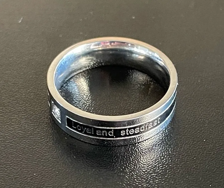 6mm Loyal and Steadfast men ring
