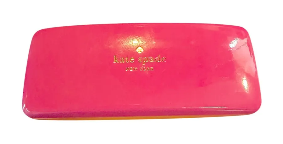 Kate Spade New York Pink Orange Glasses Hard Case Eyeglasses Sunglasses Designer