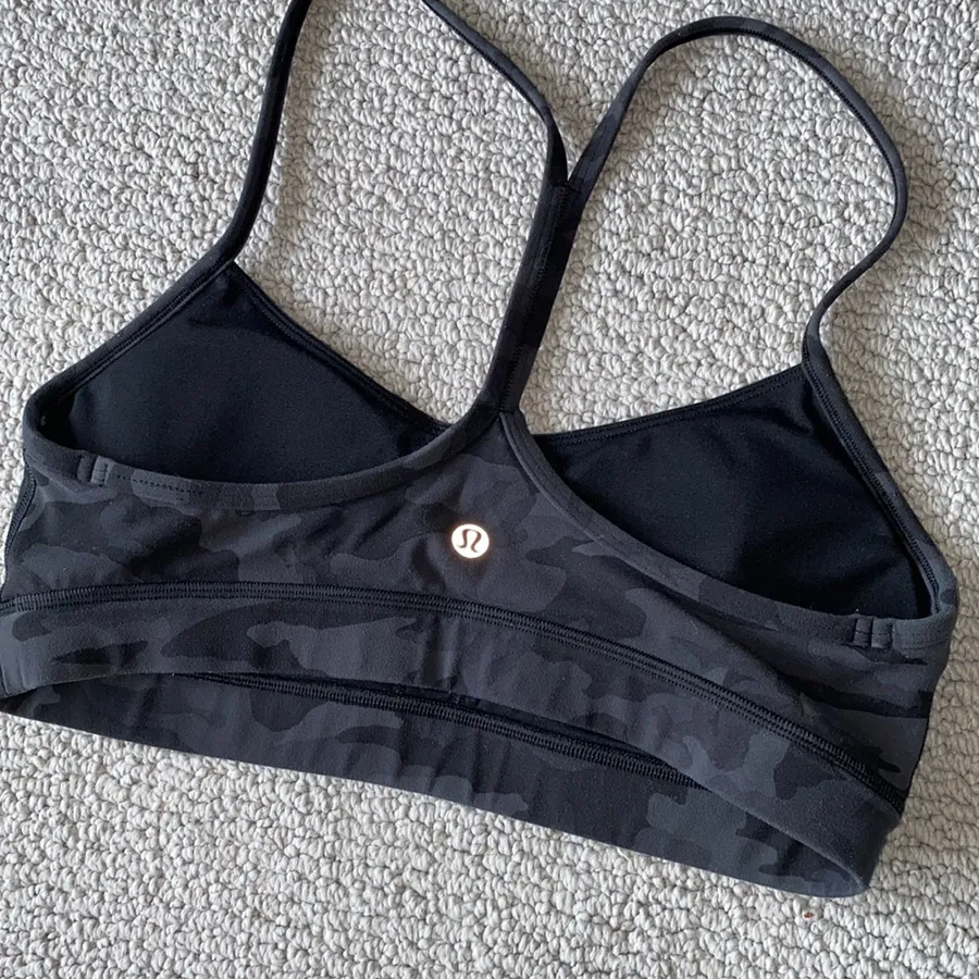 lululemon athletica Black Camo Sports Bra