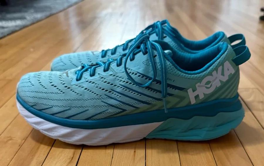 HOKA One One Running Shoes Aqua Teal Size 10.5 – Cushioned Neutral Trainers Blue
