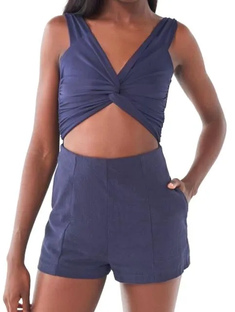 Urban Outfitters Tie Romper Two Piece