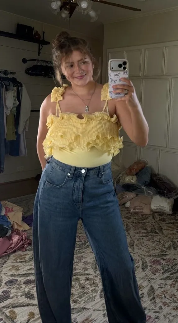 Free people For The Frill Of It Bodysuit