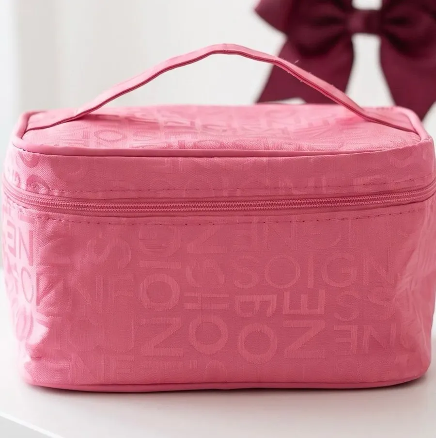 Pink Travel Cosmetic Case