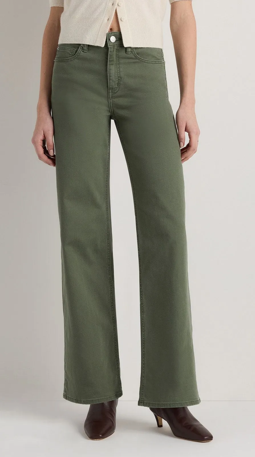 Quince Bella Stretch Wide Leg Jeans NWT size 31