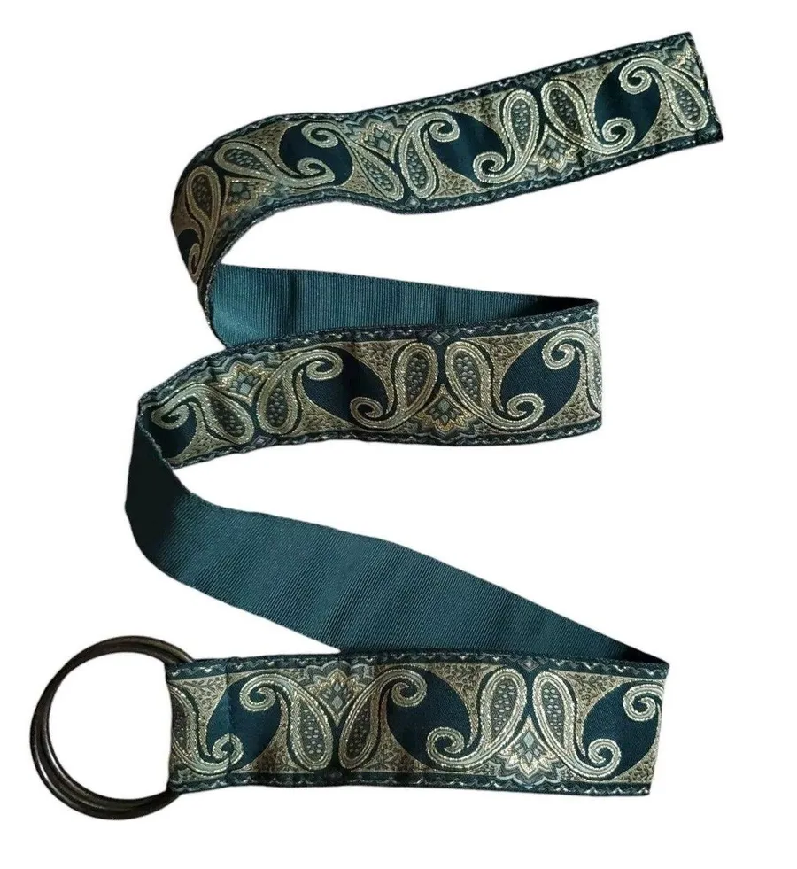 Elf Princess Belt Women Medium Green Gold Bohemian O