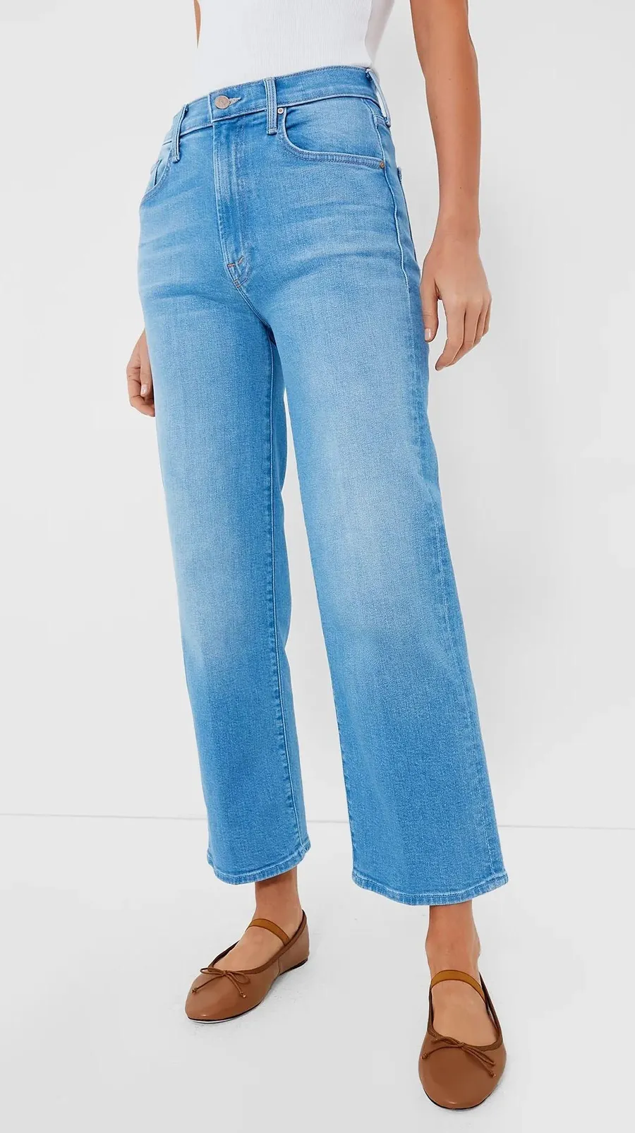 NWT Mother The Rambler Zip Ankle Jeans Wash Going Dutch Size 30