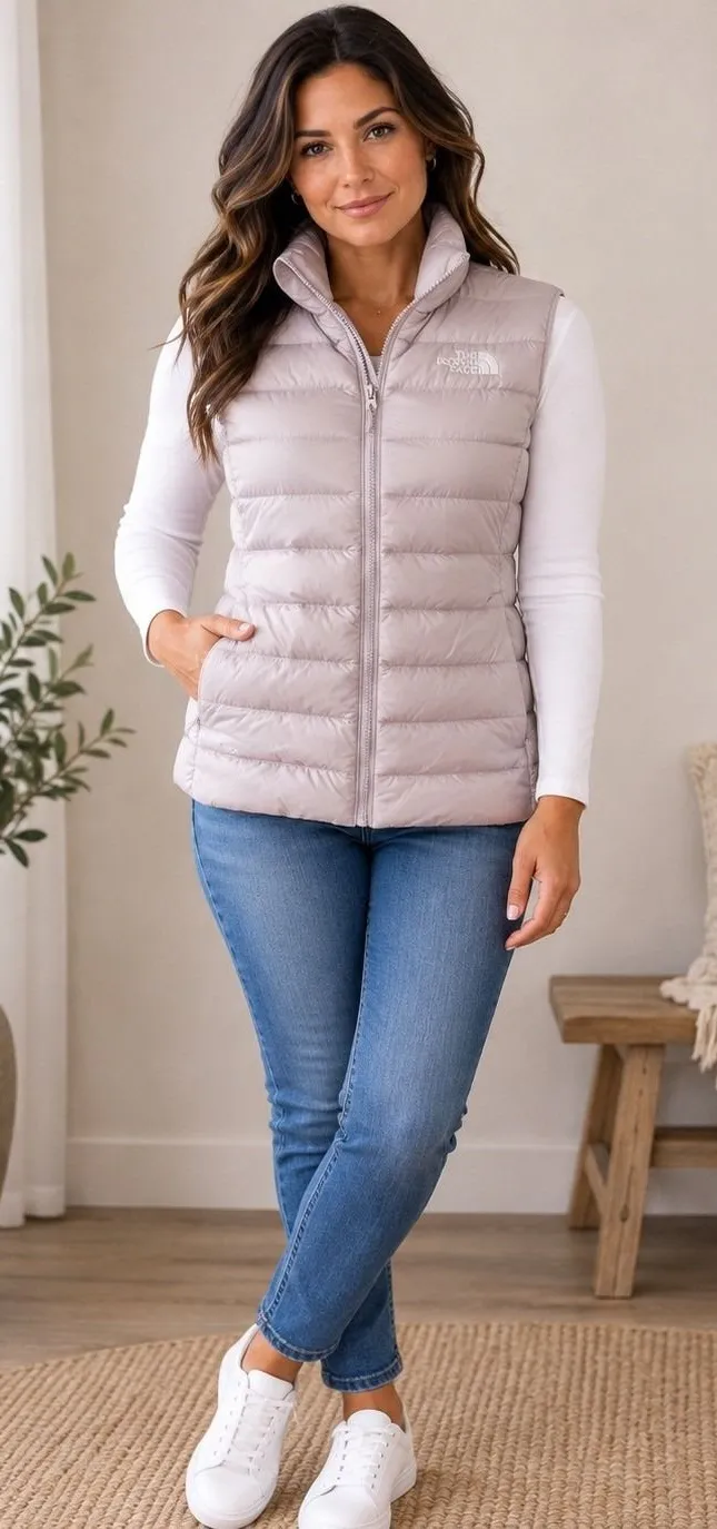 The North Face Aconcagua II 550 Down Vest Lavender light Purple Womens Small