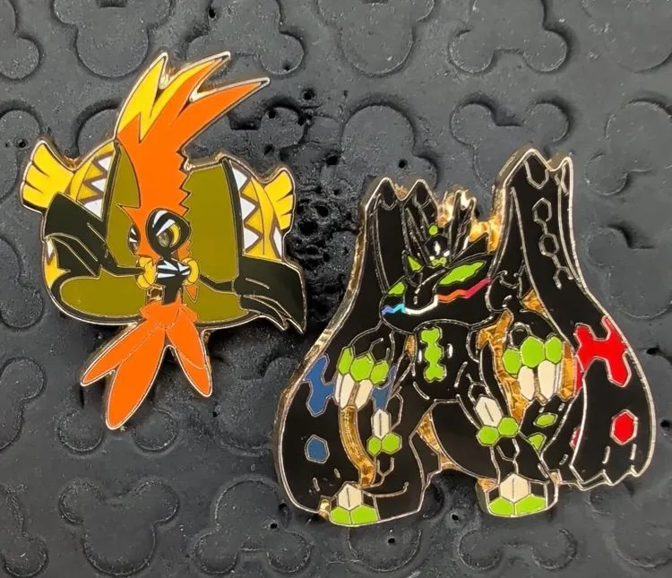 Pokémon official 2016 tapu koko & zygarde trading pin set