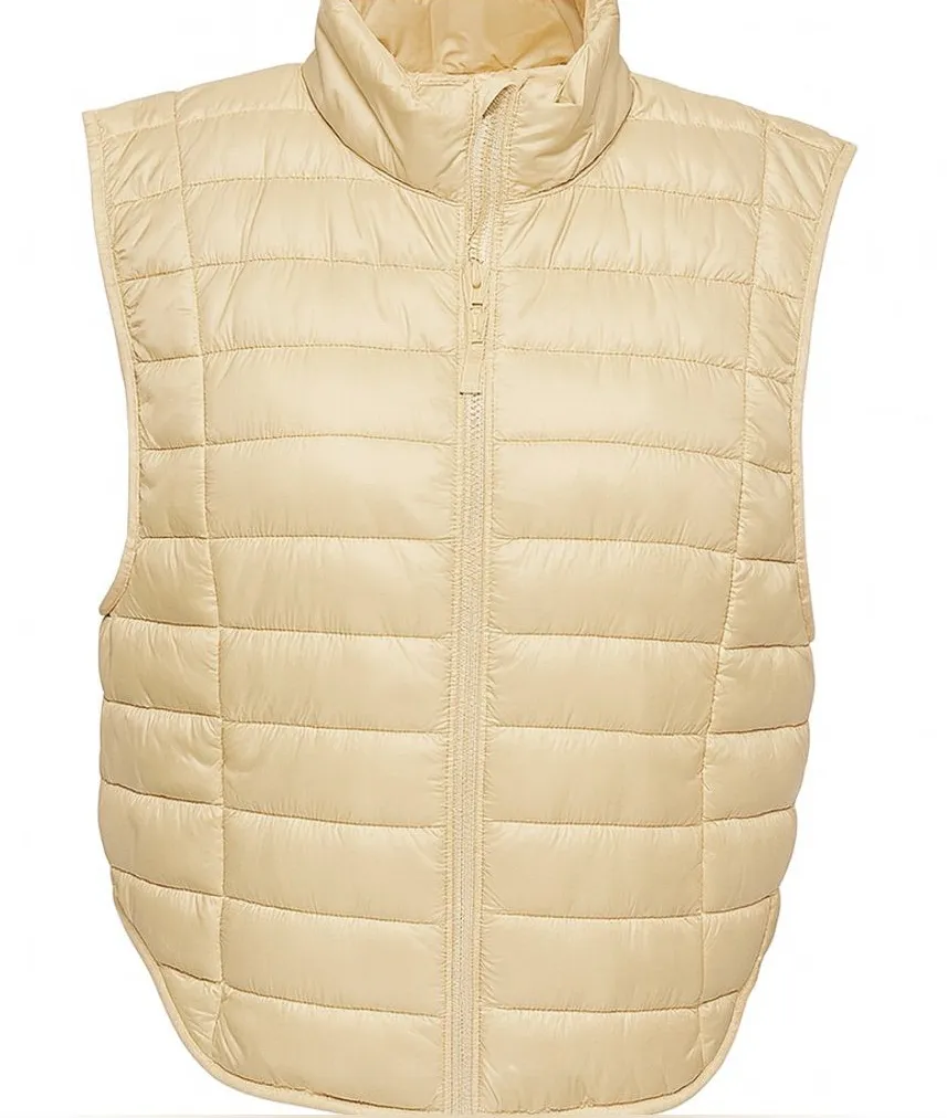 JoyLab Women's Beige Quilted Puffer Vest size M