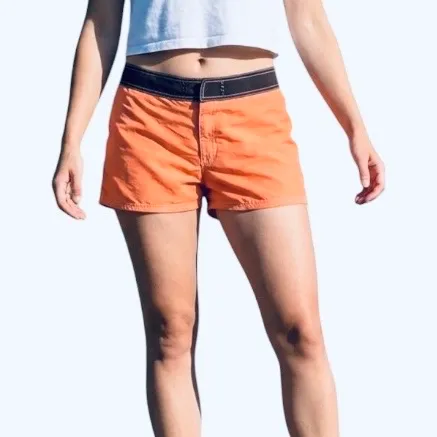 Gap Orange Blue Nylon Short Shorts M Summer Lightweight Athletic Casual Swim