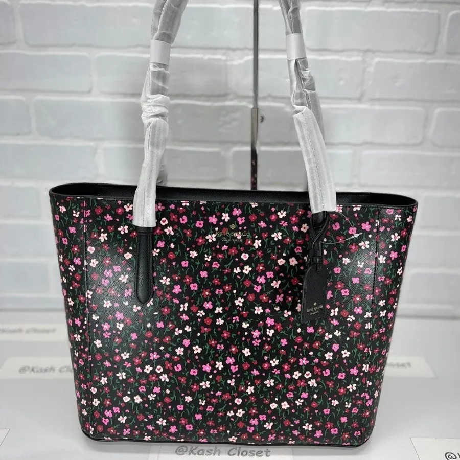 Kate Spade New York Black Schuyler Saffiano Medium Tote Handbag