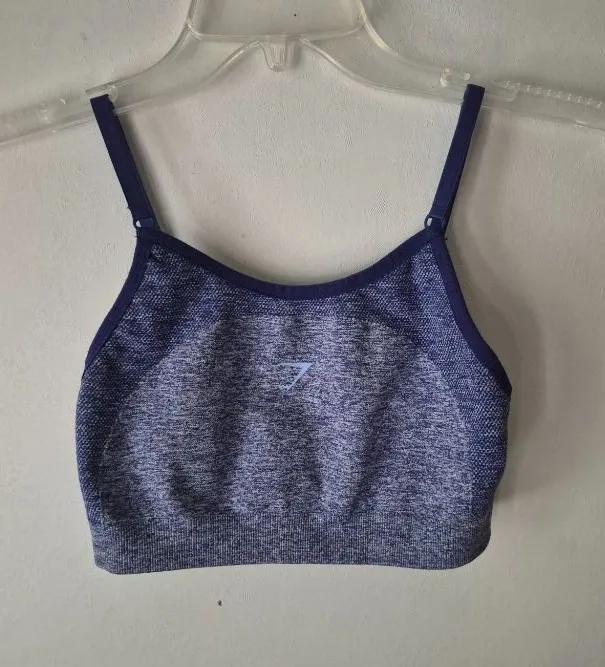 Gymshark Blue Seamless Sports Bra