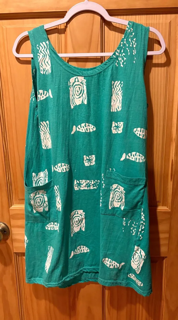 Island Beach brand sleeveless shift dress/swim cover