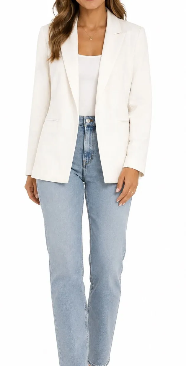 Simply Vera Vera Wang Vintage Y2k White Size XS Blazer Jacket