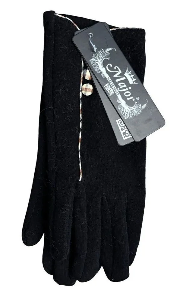 NWT Major Wear Company Black Gloves – London