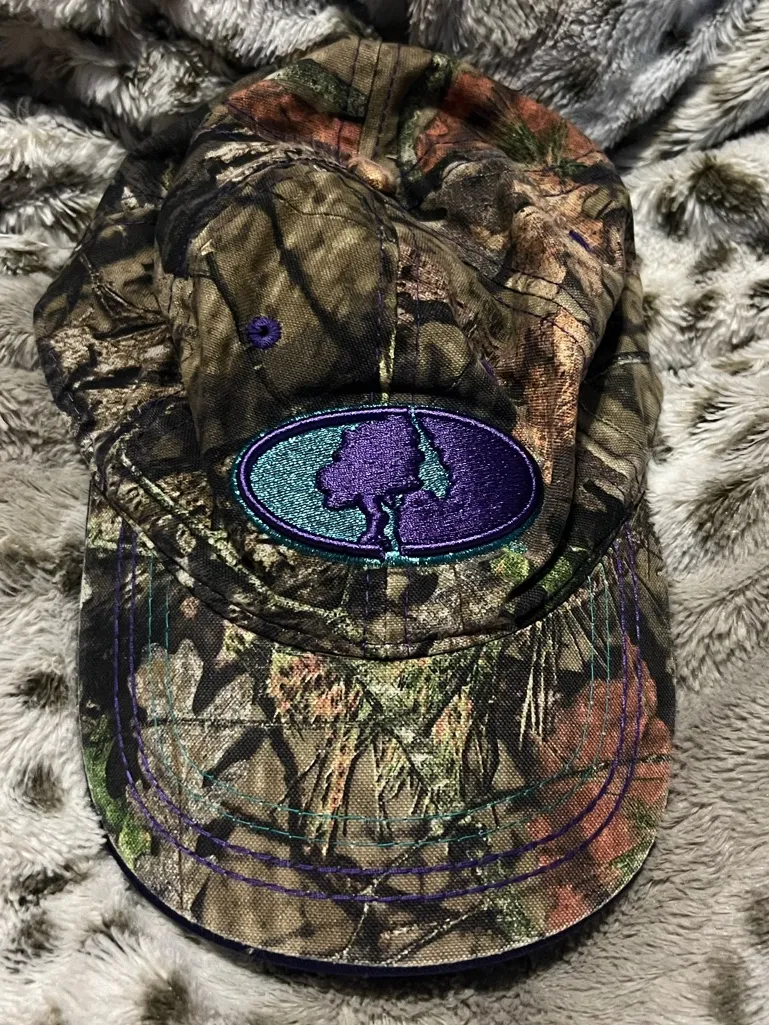 Y2K Mossy Oak Camo Baseball Hat Vintage Glam Gorpcore