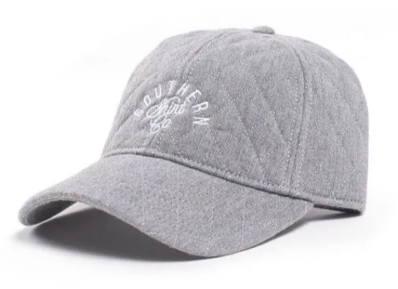 NWT Southern Shirt Co. Women’s Quilted Signature Cap in Heather Gray Size OS