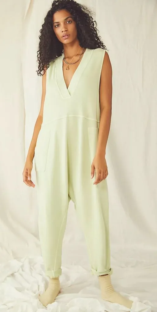 Free People Movement Whats Up Onesie in Frozen Lime green M