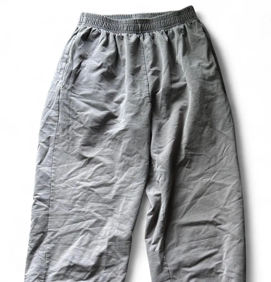 high waisted dark gray sweatpants