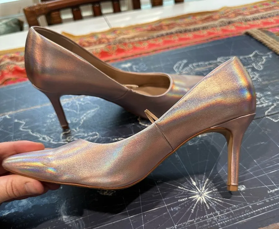 H&M Pink Iridescent High Heels – Size 8