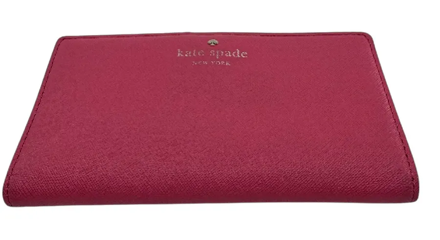 Kate Spade Continental Pink Saffiano Leather Wallet