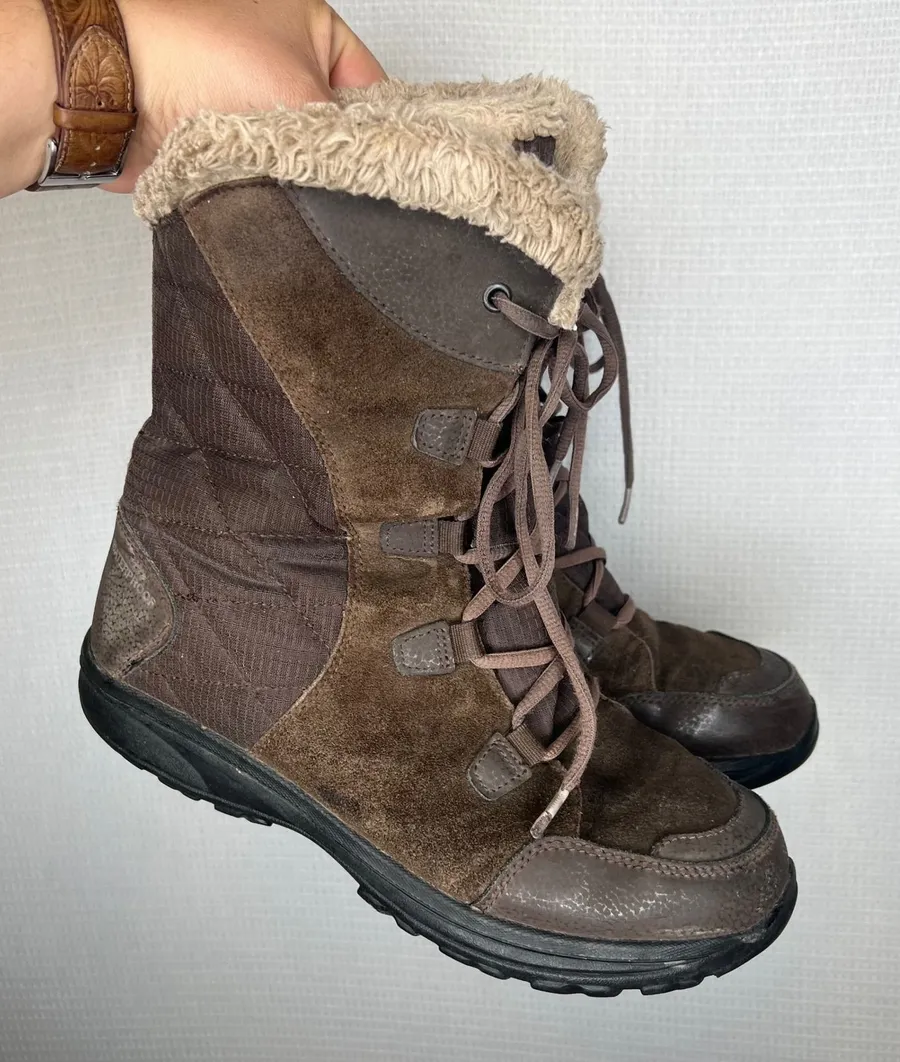 Columbia Heavenly Omni-Heat Brown Waterproof Insulated Winter Boots YL5328-233 9