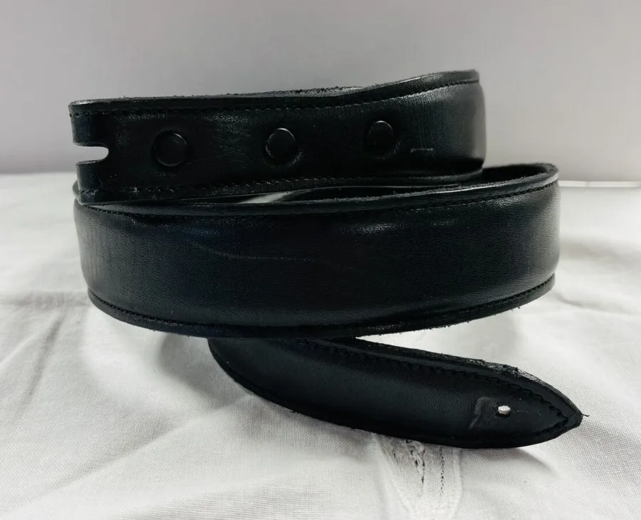Vogt Women's 26 Black Leather Belt Mexico Western Rodeo Southwest NO BUCKLE/TIP