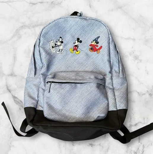 Mickey Mouse backpack, denim effect, one size