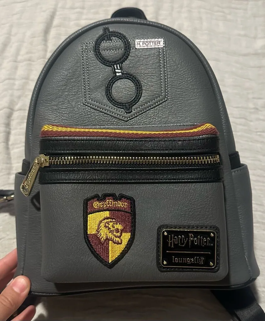 Harry Potter Gryffindor Loungefly Mini Backpack Hogwarts Faux Leather Bag