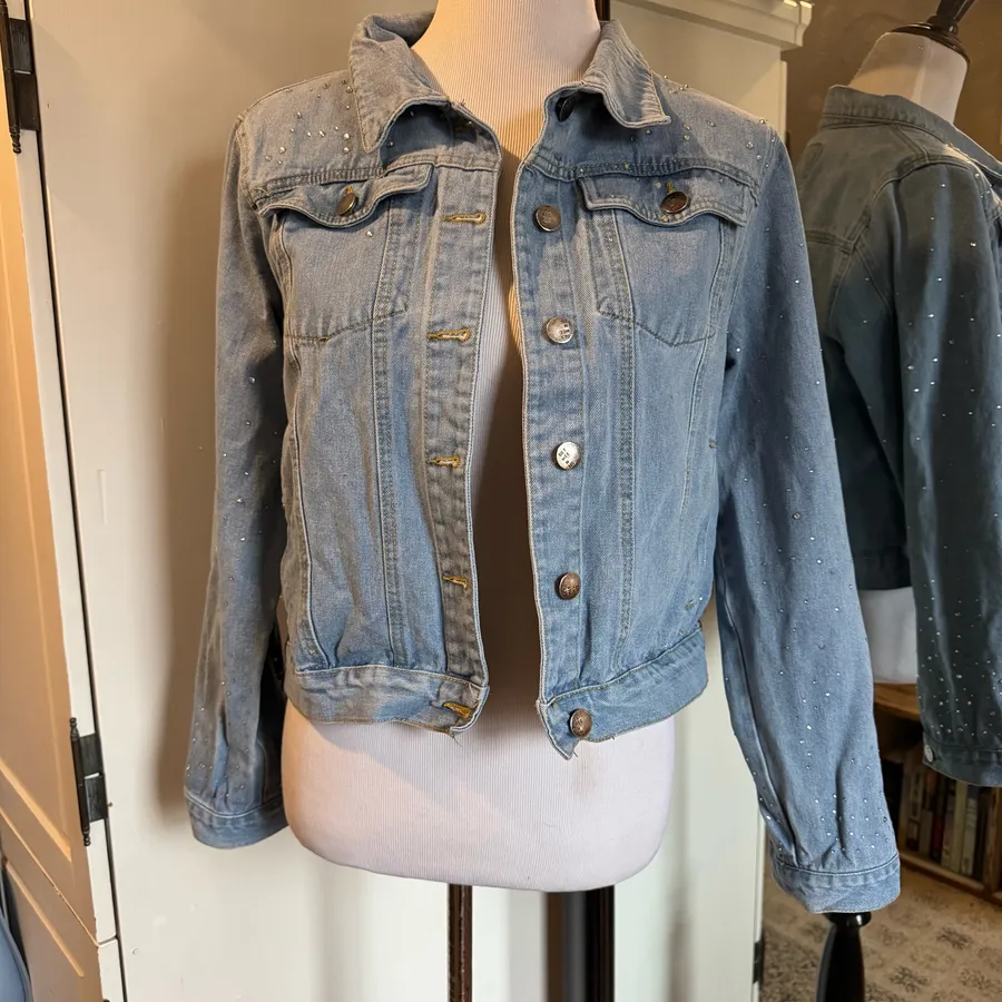 Between Us 1X Denim Jacket Blue