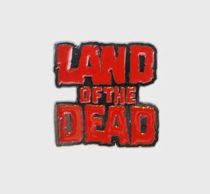 LAND OF THE DEAD Large Horror Enamel Lapel Backpack Pin NEW NWOT Red