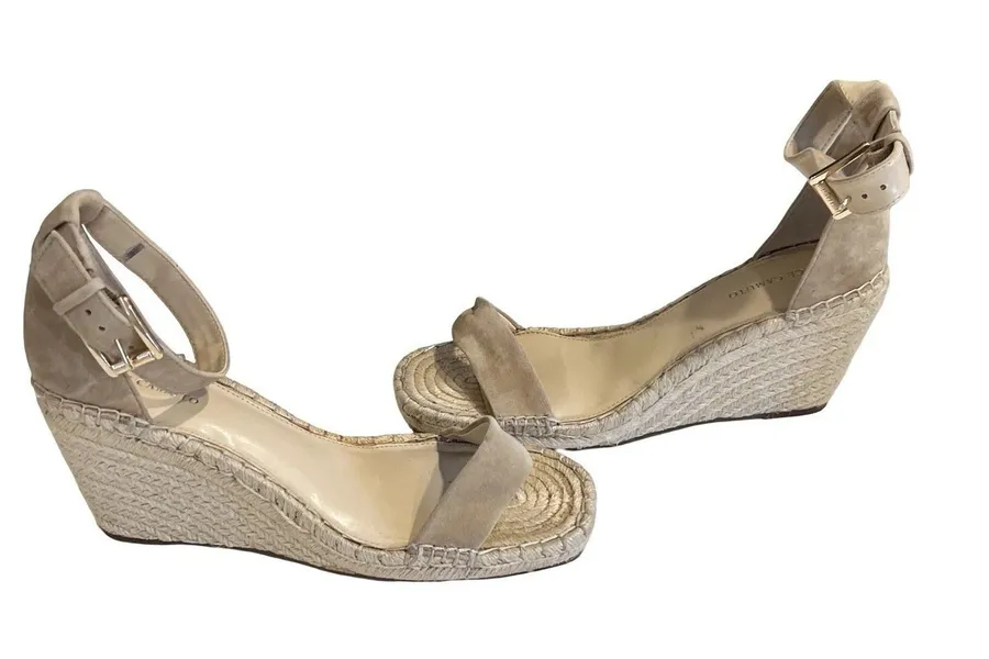 Vince Camuto Women's Meddrina Tortilla Espadrille Wedge Sandal sz 11