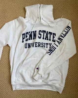 Penn State University Hoodie White Size M