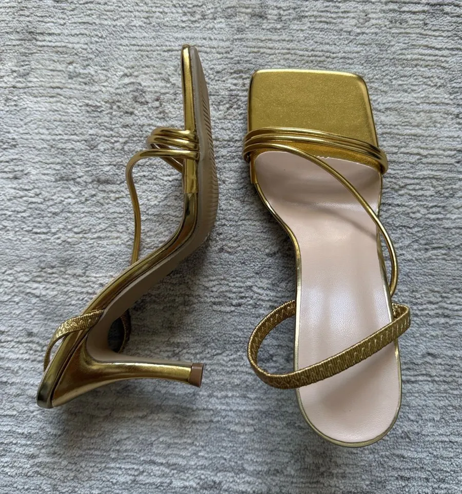 Gold Strappy Square