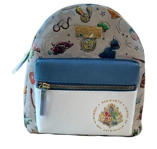 Harry Potter Watercolor Icons Mini Backpack Product ID: 16568831 Blue