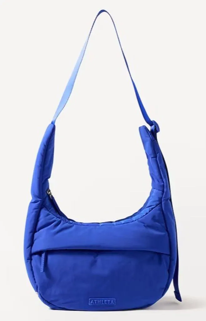Athleta All About Small Crossbody Hobo Bag Varsity Blue