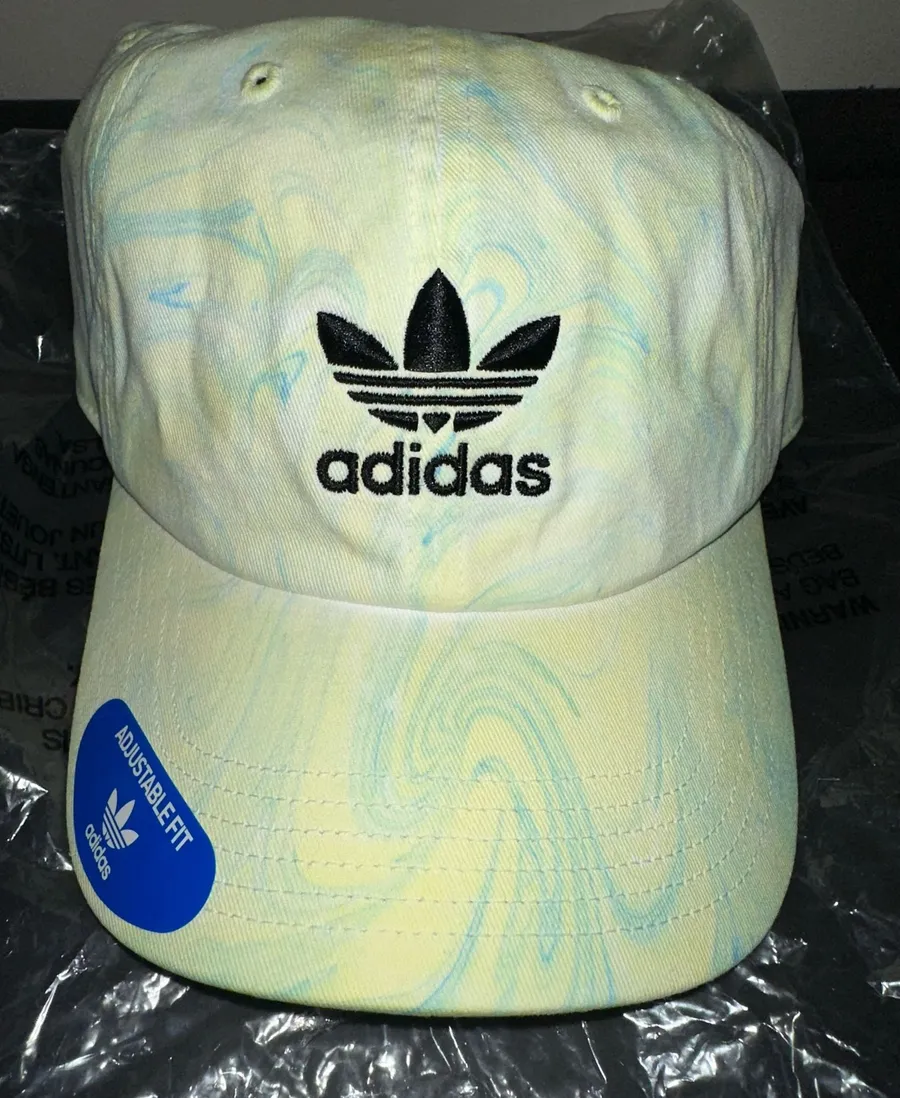 NWT Adidas Originals Marble Print Adjustable Strapback Cap OS