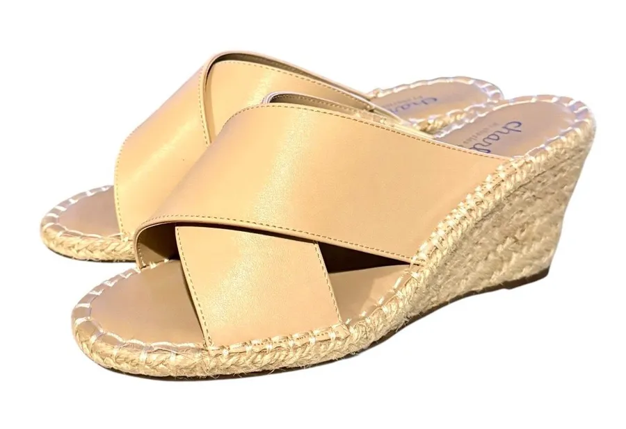 Charles By Charles David Women’s Notch Jute Wrapped Wedge Heel Sandals