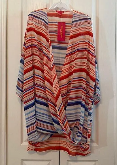 Cover Up Size 3X Summer Red, White, and Blue